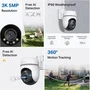 TP-Link Tapo TC43 Cámara de Videovigilancia Exterior 3K 5MP Visión Nocturna Color Detección IA 360° WiFi IP66